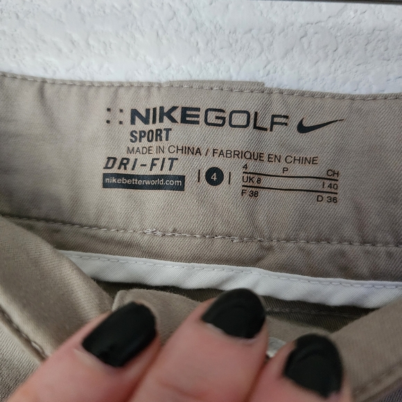 NIKE GOLF cargo mini skirt tan orange size 4 - Picture 4 of 7
